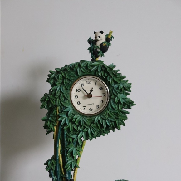 RARE Vintage CADONA giant panda bear Quartz clock - Picture 5 of 14